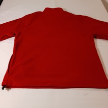 Preswick & Moore Men's Red 1/4 Zip Pullover Sweatshirt Measured Chest 48" image 11