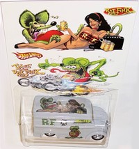 Gray DAIRY DELIVERY CUSTOM Hot Wheels Rat Fink Series  w/Real Riders - £74.43 GBP
