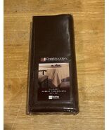 Chris Madden Filigree Chocolate Brown Fabric Tablecloth 60x84” - $367.33 MXN