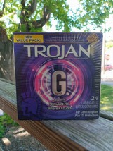 Trojan G Spot Premium Lubricated Latex Condoms STI Protection Contraception 24pk - $12.24