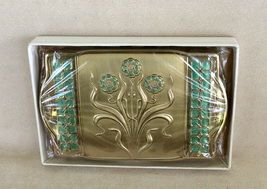 Van Ace Compact, Art Deco Green and Gold New In Original Box - £15.63 GBP