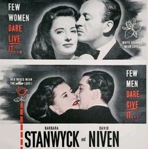 1947 The Other Love Movie Advertisement Barbara Stanwyck David Niven DWPP21 - $29.99