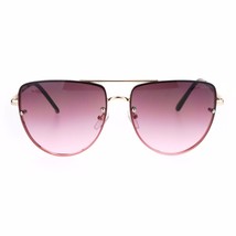 Women&#39;s Fashion Sunglasses Retro Ombre Color Lens Metal Rims UV400 - £10.35 GBP