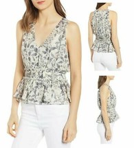Womens Floral Tank Top Chrissy Size Large Bishop+Young $110 - Nwt - £14.38 GBP