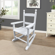 Children&#39;S Rocking White Chair- Indoor Or Outdoor -Suitable For Kids-Dur... - $67.13