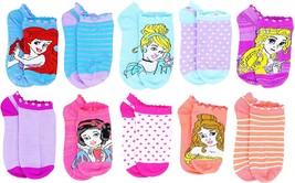 Disney Princess Ariel Belle Low Cut Socks 5 Or 10-Pack Ages 2-4 (Shoe Size 7-10) - £6.77 GBP+