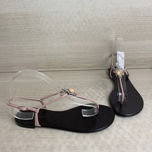 Giuseppe Zanotti Brown/Pink Leather Jeweled Ankle Strap Sandals, Women’s Size 38 - £177.95 GBP