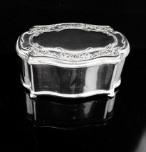 Antique Jewelry casket / Large Victorian box /Reed &amp; Barton / silver footed jewe - £131.72 GBP