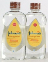 (2 Bottles) Johnson&#39;s Shea &amp; Cocoa Butter Oil Locks In Up To 10x Moisture 14 Oz - £16.57 GBP