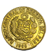 Peru 10 Centavos, 1966 Unc~1st Year Ever Minted~Free Shipping - £4.17 GBP