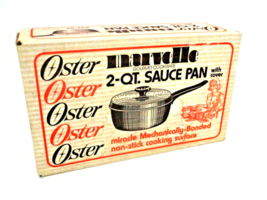 Vintage Oster Sauce pan Marvelle Gourmet Cookware Pot 2 Qt Non-Stick 937... - £18.35 GBP