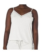 Natori Feathers Essentials Cami Pajama Top Light Heather Grey Small - $27.35 CAD