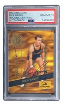 Rick Barry Autografato 1994 Marchio Rookies #HOF2 Figurina PSA/DNA Gemma MT 10 - £85.54 GBP