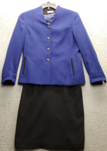 Kasper A.S.L. 2 Piece Suit Blazer &amp; Skirt Women&#39;s Petite 8 Multi Single ... - $39.40