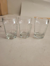 Set of 3 Libbey Juice Glasses 3&quot; x 2&quot; Whisky - £10.40 GBP