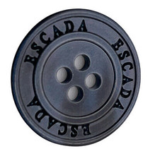 Escada Sleeve or Pocket Black Plastic Replacement Coat Button .70&quot;   - $4.95