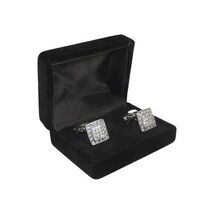Men J.Valintin Cufflinks by Vitorofolo for French Cuff Shirt V39-68 Silver image 2