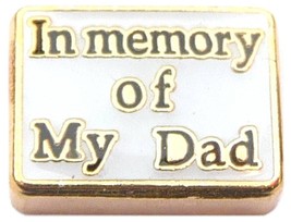 In Memory Of My Dad Floating Locket Charm - £1.93 GBP