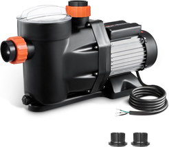 VEVOR above Ground Pool Pump, 1.5HP, Self Priming Single Speed Swimming ... - $191.57