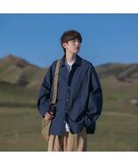 Casual Men's Retro SpringAutumn Workwear Shirt - $8.93