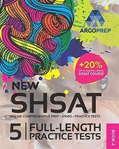 Argoprep New SHSAT 5 Full-Length Practice Tests - £10.56 GBP