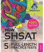 Argoprep New SHSAT 5 Full-Length Practice Tests - $18.17 CAD