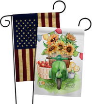Sunflowers Fall - Impressions Decorative USA Vintage Applique Garden Flags Pack  - £24.28 GBP
