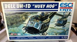 Vintage 1992 ESCI/ERTL BELL UH-1D “Huey Hog” Helicopter Model #9009 Kit 1:72 - $20.56