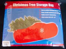 Artificial Christmas Tree Red Storage Duffle Bag 10&#39; Tall Container - £31.59 GBP