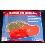Artificial Christmas Tree Red Storage Duffle Bag 10&#39; Tall Container - £31.37 GBP