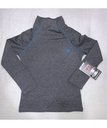 Champion Girl Cold Gear Mock Neck Long Sleeve Fleece Lined Thermal Gray/... - $284.91 MXN