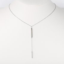 Silver Tone Double Bar Necklace - $22.99