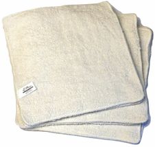 12PCS Wash Cloth Soft Towel Cotton Microfibre Face Cleaning Cloth 12x12 CREAM - £23.88 GBP