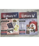2004 U Create It Ink Jet Printers Greeting Cards/Print & Stick Project Paper New