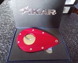 Xikar Xi-106 Red Cigar Cutter, Aluminum body, Double guillotine NIB - $85.00
