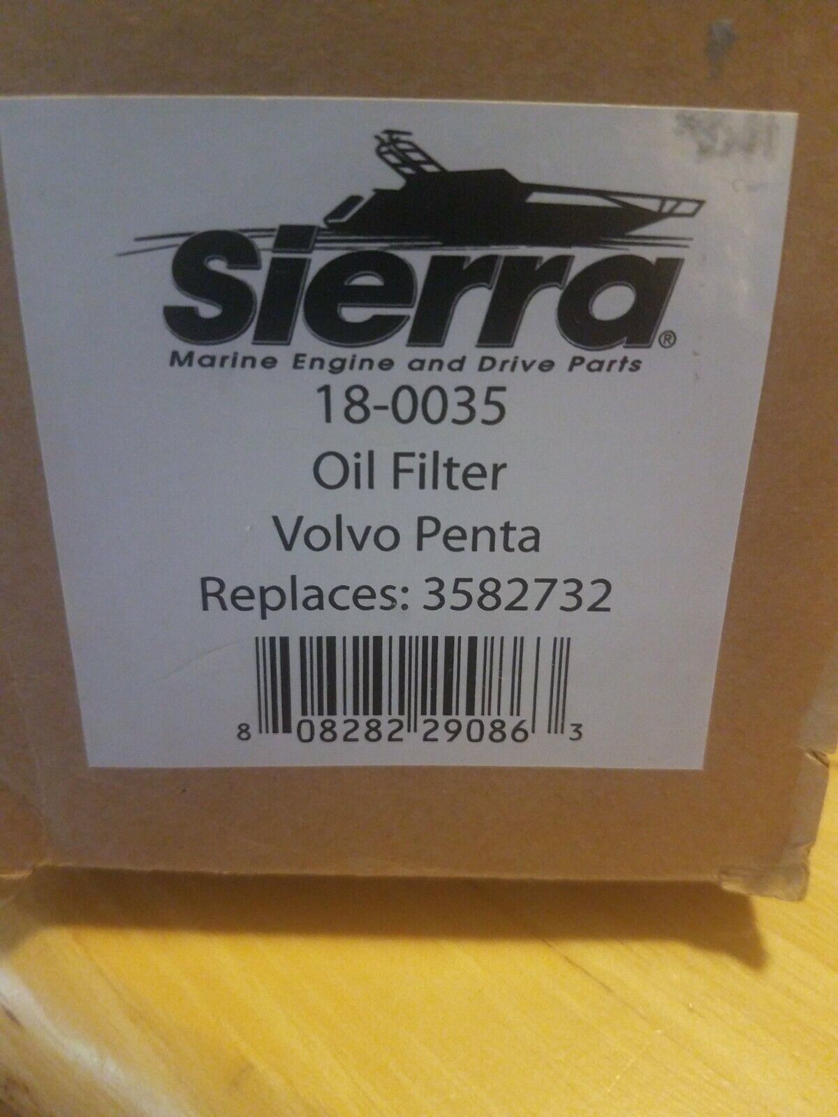 Sierra Marine Engine And Drive Parts 18-0035 Oil Filter Volvo Penta Replaces... - $50.37