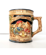 LEGO Japan Vintage Beer Stein stoneware Double Handled Mug Kissing - £11.34 GBP