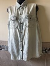 Current Elliot Sleeveless Cotton Safari Shirt SZ 3  - $28.71