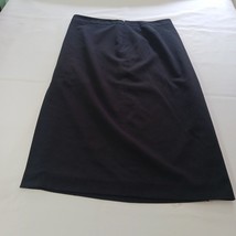 Chadwicks RN#127020 Women's Side Slit & Back Zip Pull-On Black Casual Skirt 12P image 8