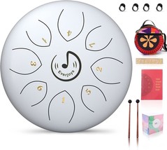Steel Tongue Drum, 8 Notes 6 Inches C-Key Handpan Drum Percussion Instrument - £30.99 GBP