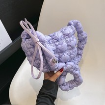 S women fashion cloud bubble shoulder bag female simple drawstring embroidered underarm thumb200
