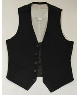 H&amp;M X MAISON MARTIN MARGIELA Men&#39;s Wool VEST Waistcoat Black Button Up 3... - £74.30 GBP