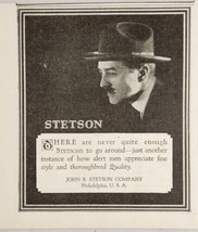 1921 Print Ad Stetson Men&#39;s Hats John B. Stetson Company Philadelphia,PA - £11.46 GBP