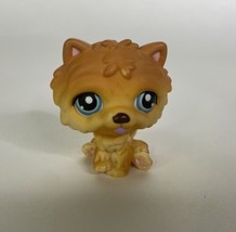 Littlest Pet Shop LPS 117 Chow Chow Tan Dog Puppy Blue Eyes Figure Toy Hasbro - £6.55 GBP