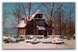 Wilderness Log Church Silver Dollar City Missouri MO Chrome Postcard R1 - £2.33 GBP