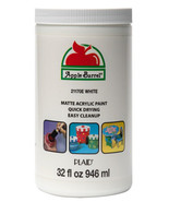 Apple Barrel 21170E Acrylic Craft Paint, Matte Finish, White, 32 Fl. Oz. - $19.95