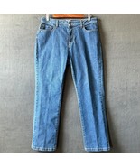 LL Bean Blue Denim Jeans Classic Fit Straight Leg - Women&#39;s Size 14 Petite - $541.67 MXN