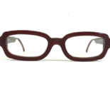 Vintage la Eyeworks Eyeglasses Frames KINKS 317 Wine Red Purple Ribbed 5... - $93.52
