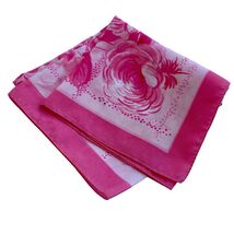 Vintage Pink Floral Scarf Feminine Pretty Flaws - €10,18 EUR