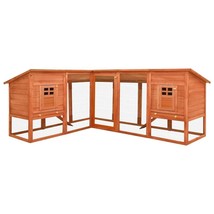  Rabbit Hutch Brown Solid fir wood, plywood, galvanized steel - $811.99